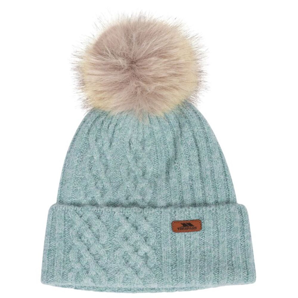 Trespass Womens/Ladies Cedar Knitted Beanie / Dusty Teal